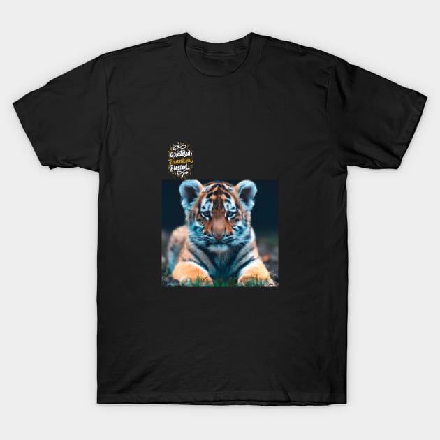 Mesmerizing Digital Art Prints: Tiger Collection T-Shirt by Karen Ankh Custom T-Shirts & Accessories